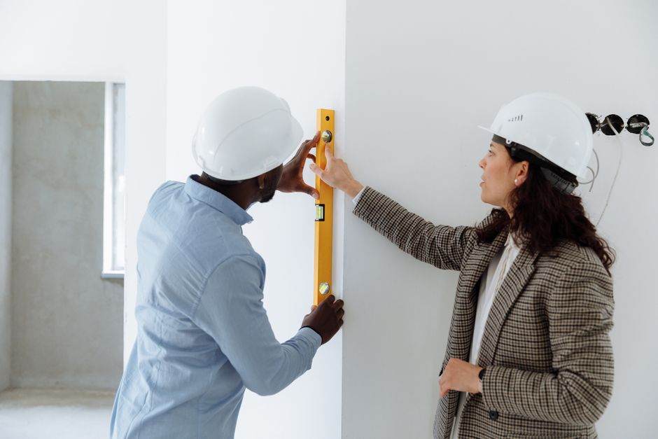 Contractor working on home improvements